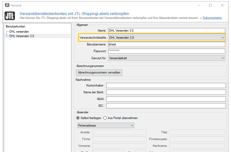 JTL-ShippingLabels für DHL Paket _ DHL Versenden 3.0 einrichten – JTL-Guide